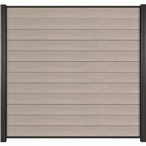 Profitieren Sie von 13 Rabatt Bicolor WPCModulzaun 20x180x180 cm