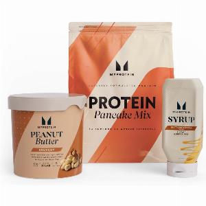 Pack pour Pancake Protéiné  Pancake Mix  Chocolate  Syrup  Butterscotch