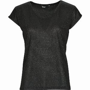 Only  tshirt onlsilvery ss v neck lurex top jrs