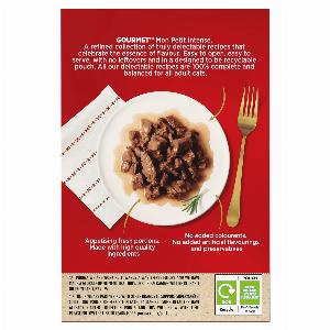 GOURMET Mon Petit Intense Meaty Variety with Beef Chicken  Lamb Adult Wet Cat Food 6x50g