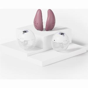 Ensemble M5 Massager  Double tirelait portable M5 et un masseur de seins  Farbe Lilas