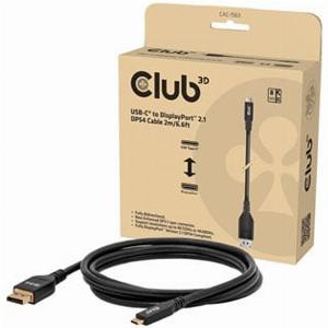 Club 3D 2m USB TypeC to DisplayPort 21 BiDirectional VESA DP54 Cert