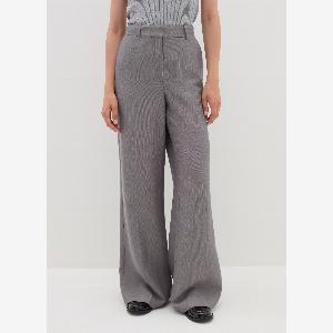 Stefanel  PalazzoHose mit weitem Bein Damen Meliertes Grau