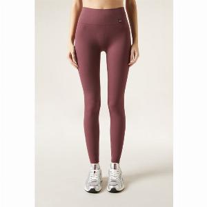 Calzedonia Leggings sportifs sans coutures Femme Rouge Taille SM