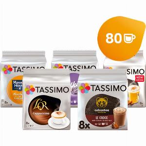 Pack de 10 Dosettes Tassimo  Café Gourmand en Assortiment