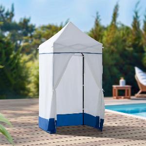 SUNJOY 4x4 PopUp Canopy Tent Outdoor ToolFree PopUp Gazebo with Sidewalls  Navy