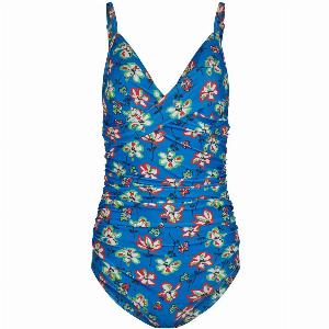Get 13 discount on the Penelope Eco Printed Swimsuit in blue size 18