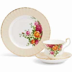 Ensemble 3 pièces Old Country Roses Vanille avant 94  maintenant 93