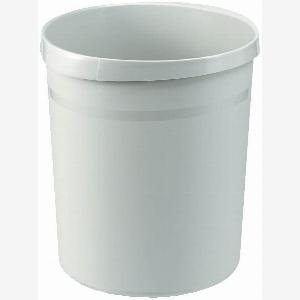 2 Rabatt Rundes Papierkorb GRIP 18L stabil lichtgrau 2 Griffe