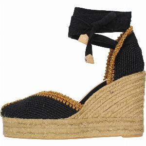 Zeppa in tessuto e corda modello COEUR