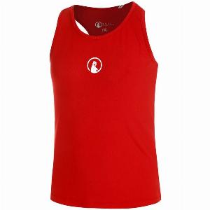 Quiet Please Racerback Débardeur Tank Top Filles  Rouge  Blanc
