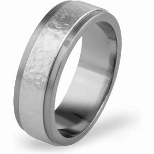Enjoy 18 Discount on 8mm Titanium Ring with Sandstone Finish Titanium Silver