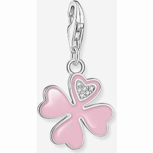 THOMAS SABO Silver Pink FourLeaf Clover Charm 20220419