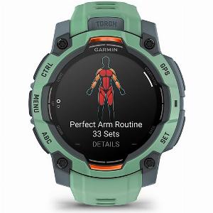 Garmin Instinct 3 AMOLED TwilightNeoTropic mit Silikonarmband Ref 0100293600  Outdoor GPS Smartwatch