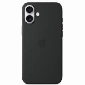 Apple iphone 16 plus silicone case magsafe black myy93zma