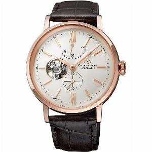 Orient Star Classic Cream Dial Leather Strap Mens Watch REAV0001S00B