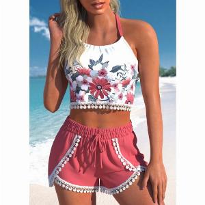 ROTITA Plus Size High Waisted Lace Bikini Set