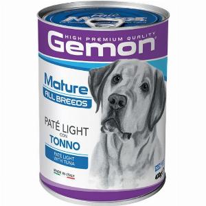 Monge Gemon Dog Mature All Breeds Patè Light 400 gr  con Tonno  Confezione da 24 pezzi  Cibo Umido per Cani  1 ORDINE scegli lo sconto BZR5  BZR20  200 punti fedeltà