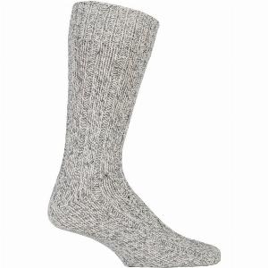 Enjoy 14 Discount on Grey Wool Rich Heavy Walking Boot Socks for Men 611