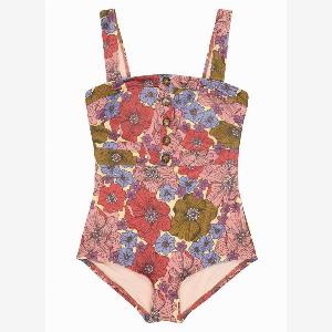 Joanie Clothing Cecile Wildflower Print Square Neck Swimsuit    UK L US 1618