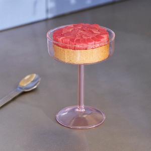 HAY Tint Coupe Glass  Set Of 2  Pink