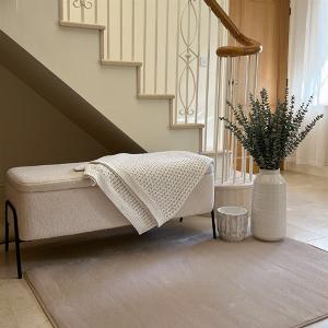 Supersoft Velvet Touch Rug Champagne 100cm x 150cm