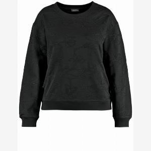 SAMOON Sweatshirt mit Kordelapplikation Schwarz 54XXL  Mindestbestellwert von 29  erforderlich