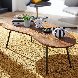 7 Rabatt auf FineBuy Couchtisch FB50927 aus Sheesham und Metallbeinen