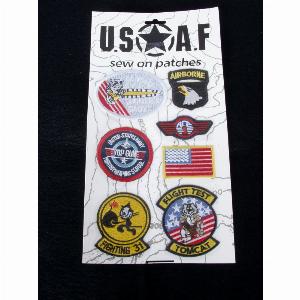 Aufnäher Set USAF mehrfarbig 7teilig