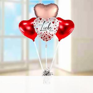 Heliumballon Geschenk Ich liebe dich Herzchen