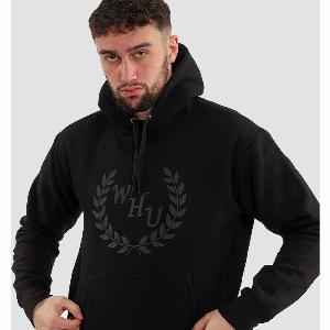 Whu Black Tonal Hoodie Black