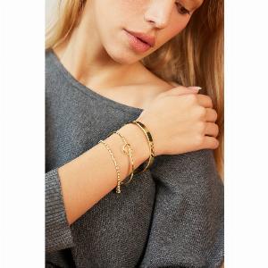 Goldfarbenes ArmbandSet mit StrassAkzenten
