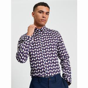 Paisley Geo Print Shirt S