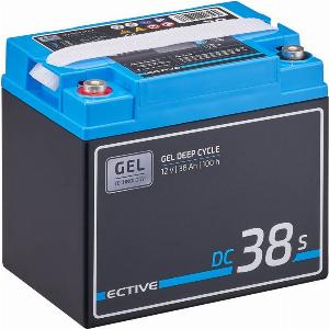 ECTIVE DC 38S GEL Deep Cycle mit LCDAnzeige 38Ah Versorgungsbatterie