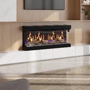 50 inch 3Sided Smart Electric Fireplace