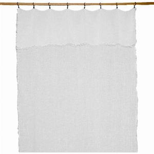 Home Beddings Curtains Réduction de 11 % sur le rideau Bergame en lin lavé 130x300 cm blanc