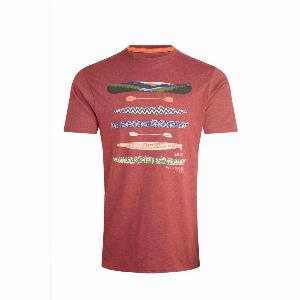 Weird Fish Lake Life Eco Graphic TShirt Nut Size L