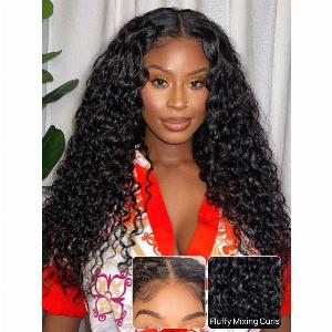 Nadula Flash Sale 7x5 Byebye Knots Invisible Lace Closure Water Wave Put and Go Human Hair Wigs