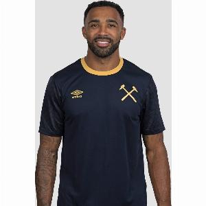 Enjoy 20 Discount on West Ham 2526 Adults Navy PreMatch Shirt