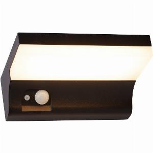 Enjoy a 38 discount on a black solar LED wall light with PIR motion sensor
