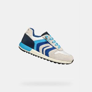 GEOX Scarpe Alben Bambino Bianco e Blu ora a 4374 sconto 8