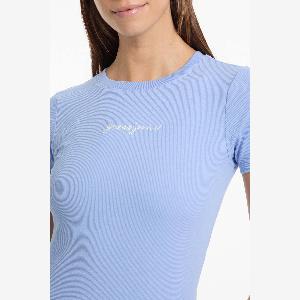 Debenhams Womens Guess Slim Rib TShirt Blue  Size XL