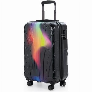 HandgepäckKabinenkoffer 55x35x20 cm Hartschale Neon RotGelb 9  Rabatt