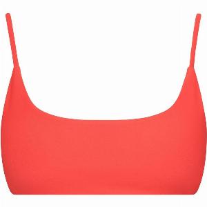 Malibu Bralette String Tie Bikini Top Red
