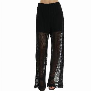 Pantaloni palazzo in rete nera ora a 7120  con sconto del 20