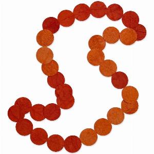 Red Paper Dot Necklace