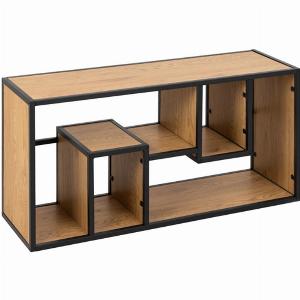 Enjoy 57 Off the Salvo Wooden Wall Shelf with Seven Matt Wild Oak Shelves