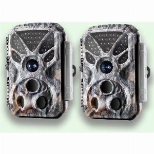 Pack x2 Photo 32MP Vidéo Full HD 4K 2160P Caméras de Chasse avec Audio et Détecteur de mouvement Vision nocturne Distance max Distance jusquà 100ft vitesse de déclenchement 01s IP66 Étanche  T326 Gris