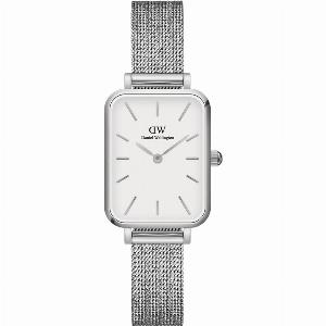 Sparen Sie 11 auf die Daniel Wellington Quadro Pressed Silver Uhr 20x26mm