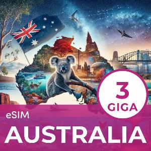 eSim Australia 3GB per 15 giorni ora a 540  con 2 di sconto